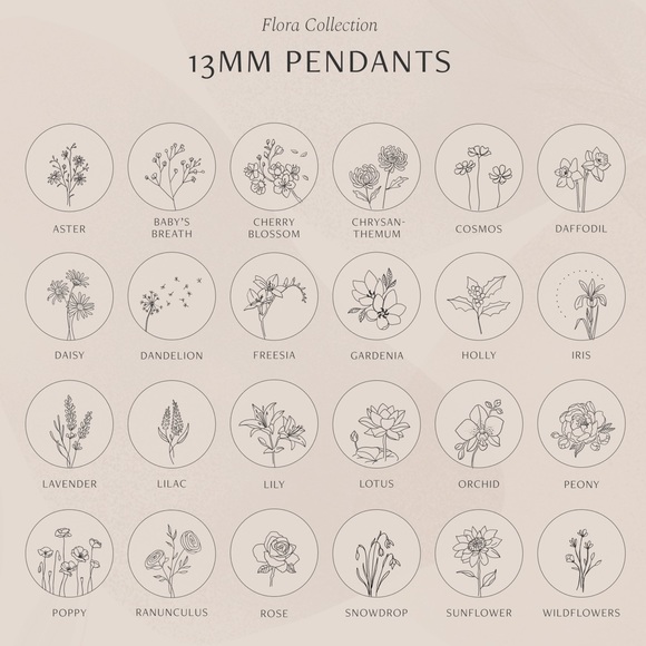 Tulip July Birth Flower Minimalist Charm Necklace - Picture 10 of 16